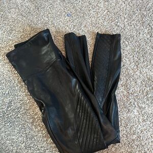 Black Faux Leather Leggings